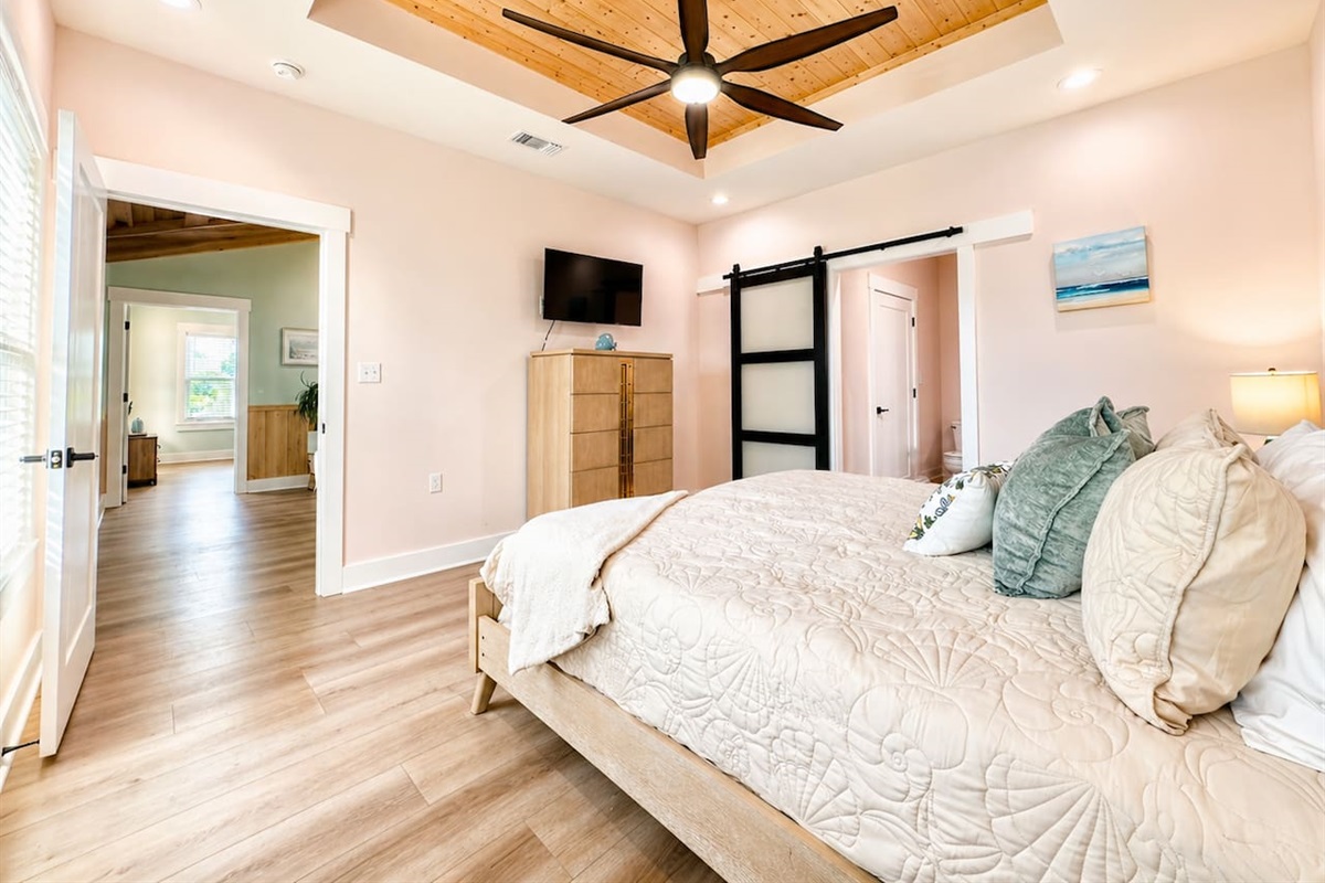 Imagine enjoying soft lighting and a cozy, calming atmosphere here.