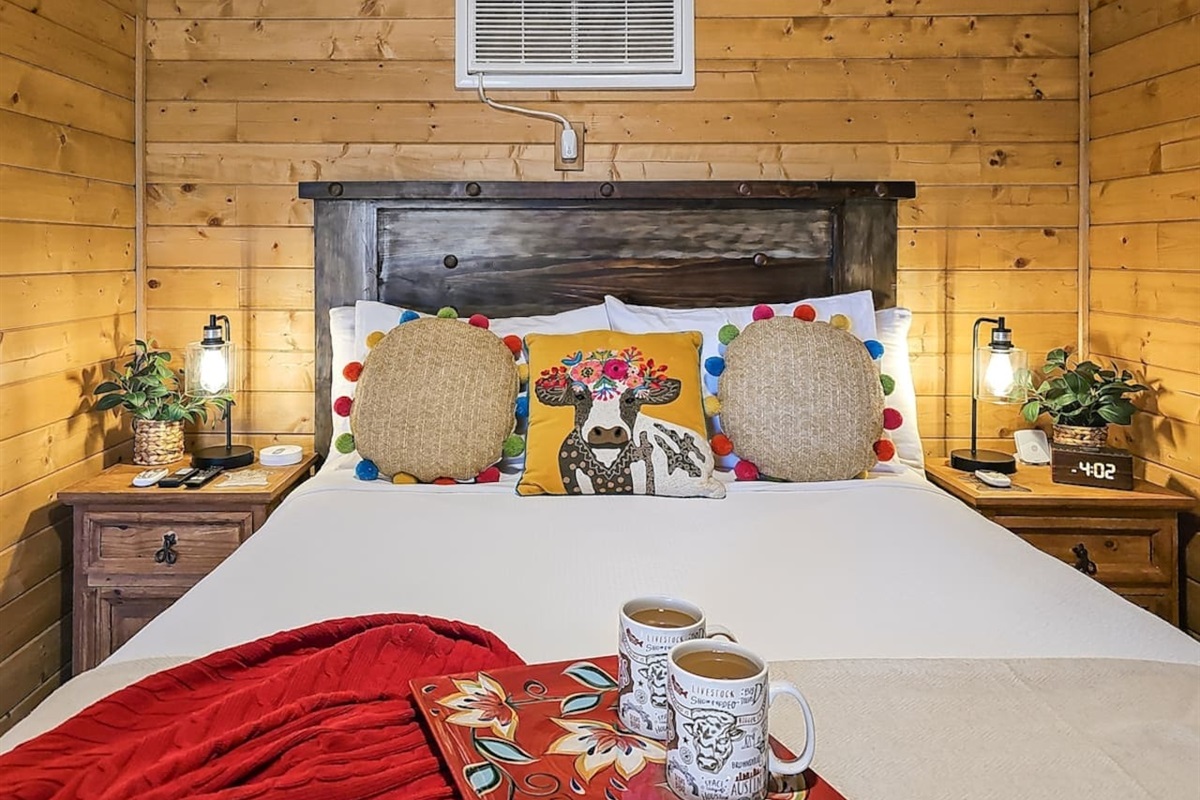 Lay your head down on these plush pillows, surrounded by the charm and comfort of the Texas Hill Country.

“We visited this cabin to get away from the city and it was the perfect place to stay…”

