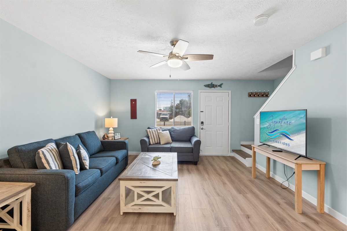 Living Room with Queen Sleeper Sofa