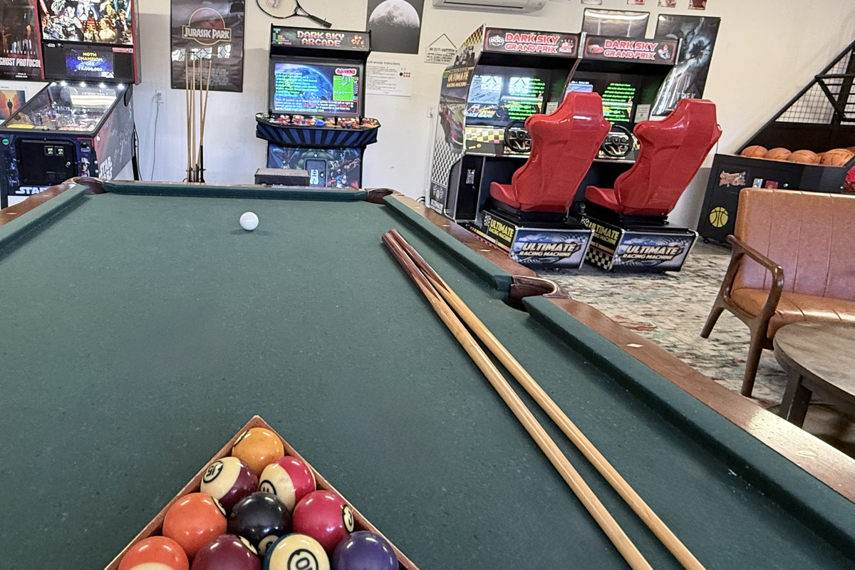 Challenge your friend to a game of pool