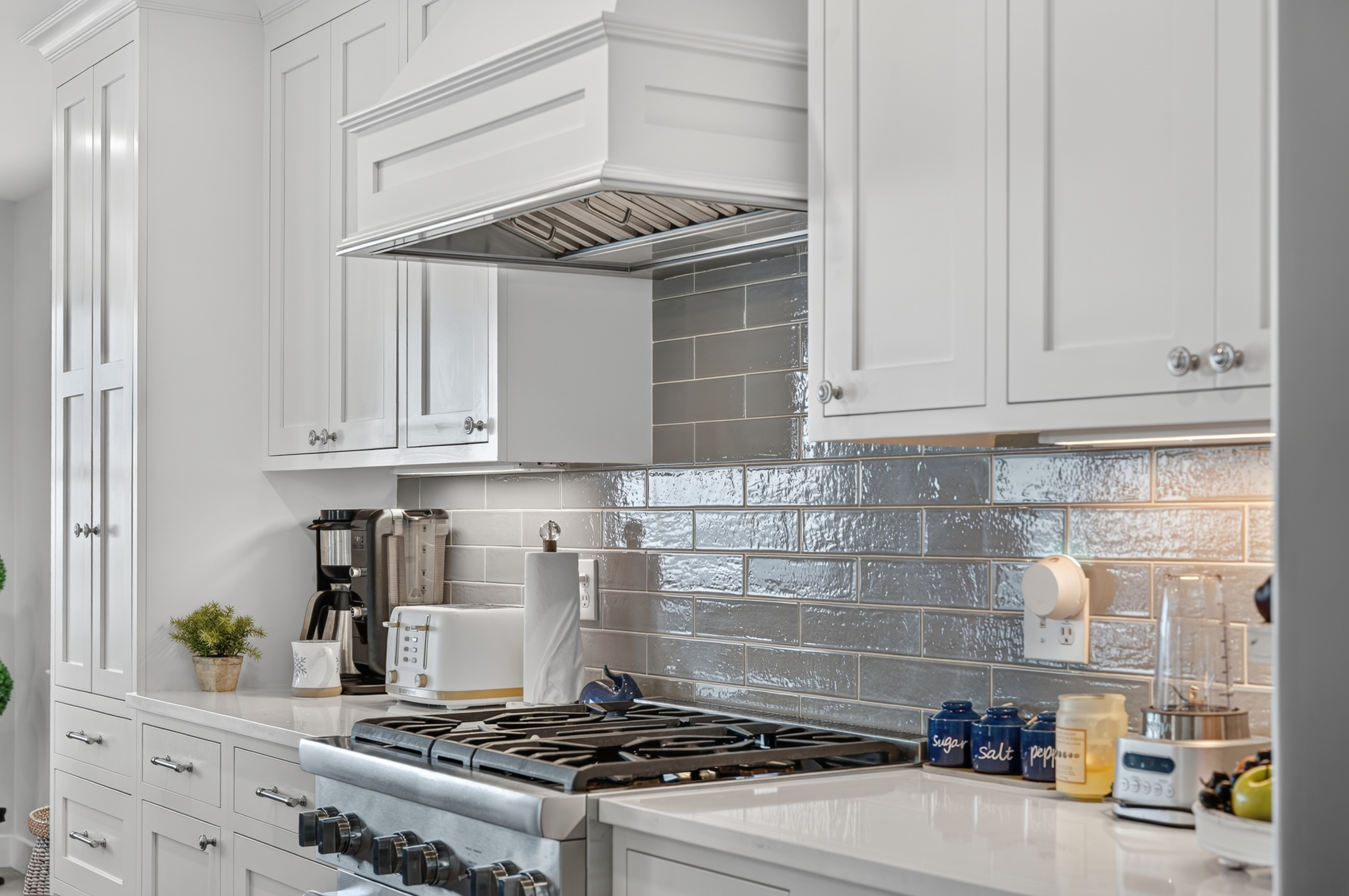 Chef-inspired kitchen featuring premium appliances and custom cabinetry