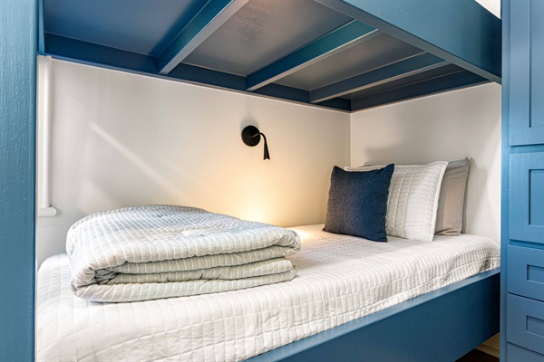 Cozy corners for a good night’s sleep.Cozy corners for a good night’s sleep.