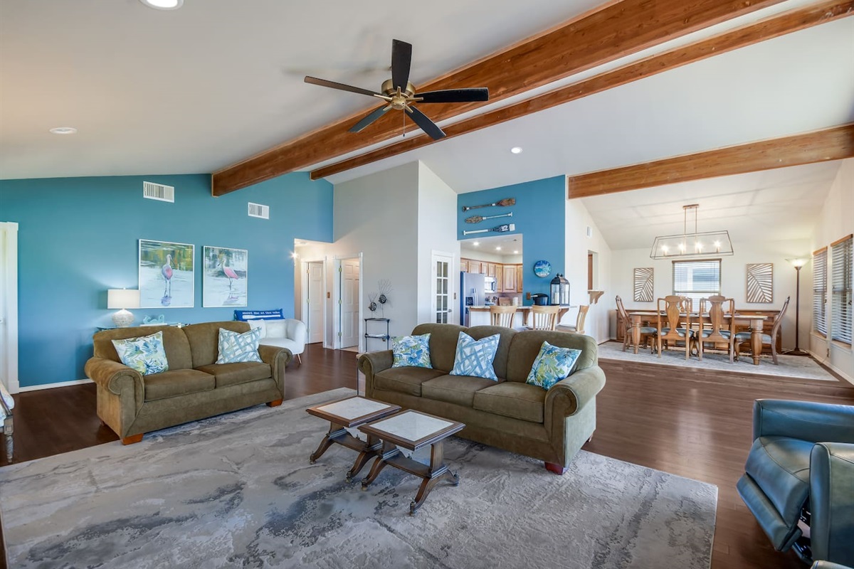 Multiple Seating Areas in Living Room