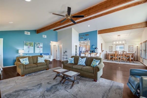 Multiple Seating Areas in Living Room