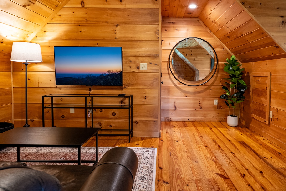 The primary suite lounge areas are complete with Smart TVs and comfortable sofas.