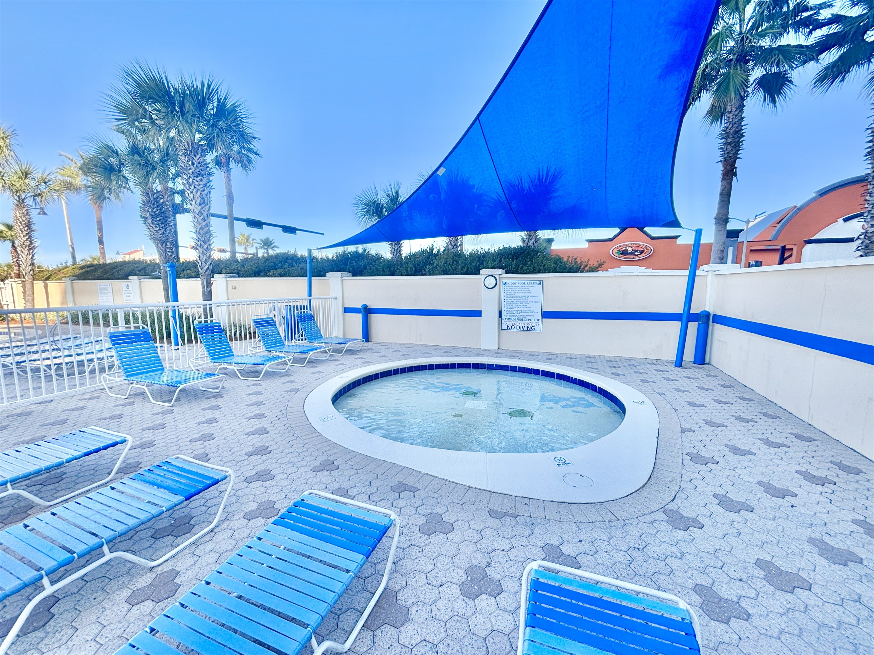 One of many hot tubs available at Majestic