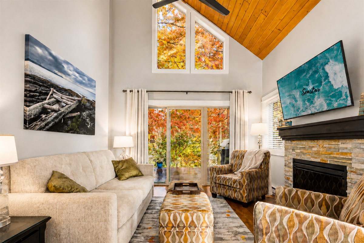 Bright open living space for family time