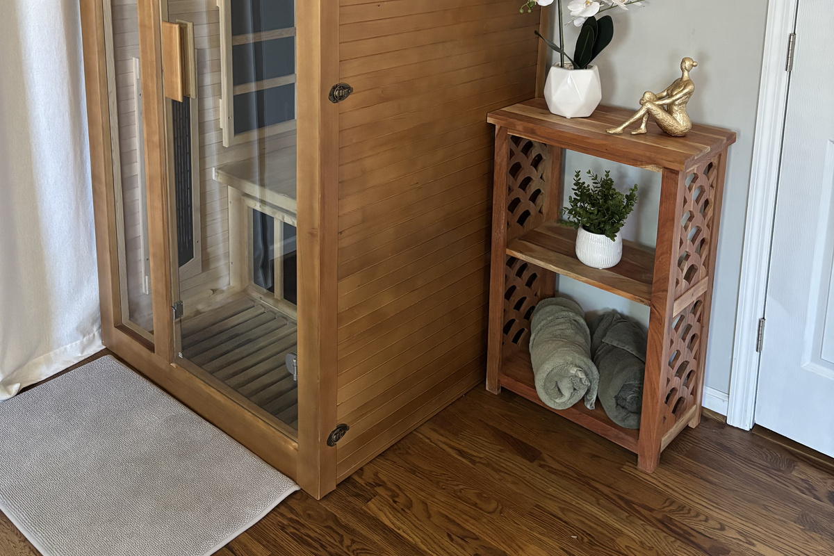 A sauna for those mornings you need a little pick me up!