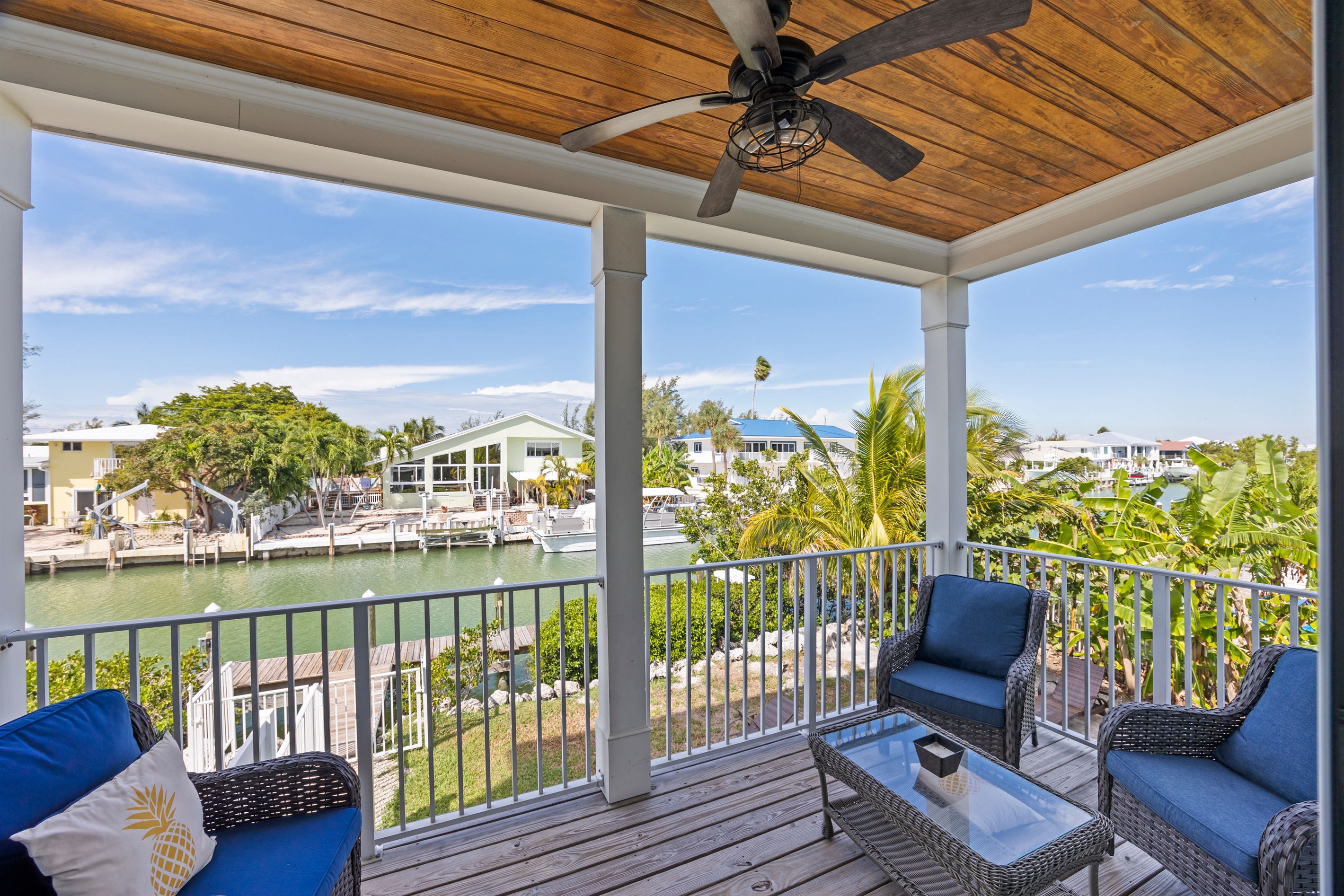 Balcony overlooking canal
