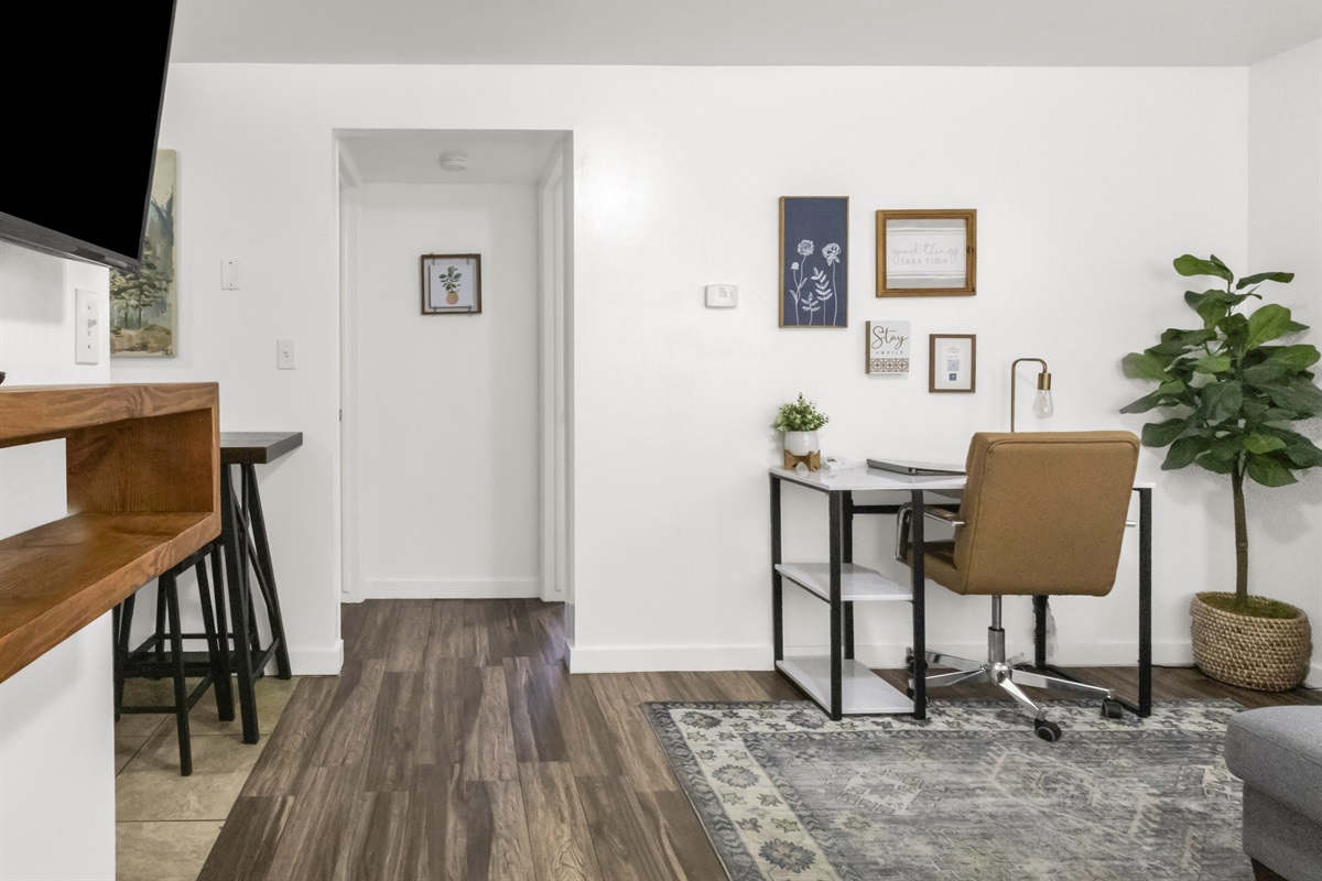 Workspace in Living Room