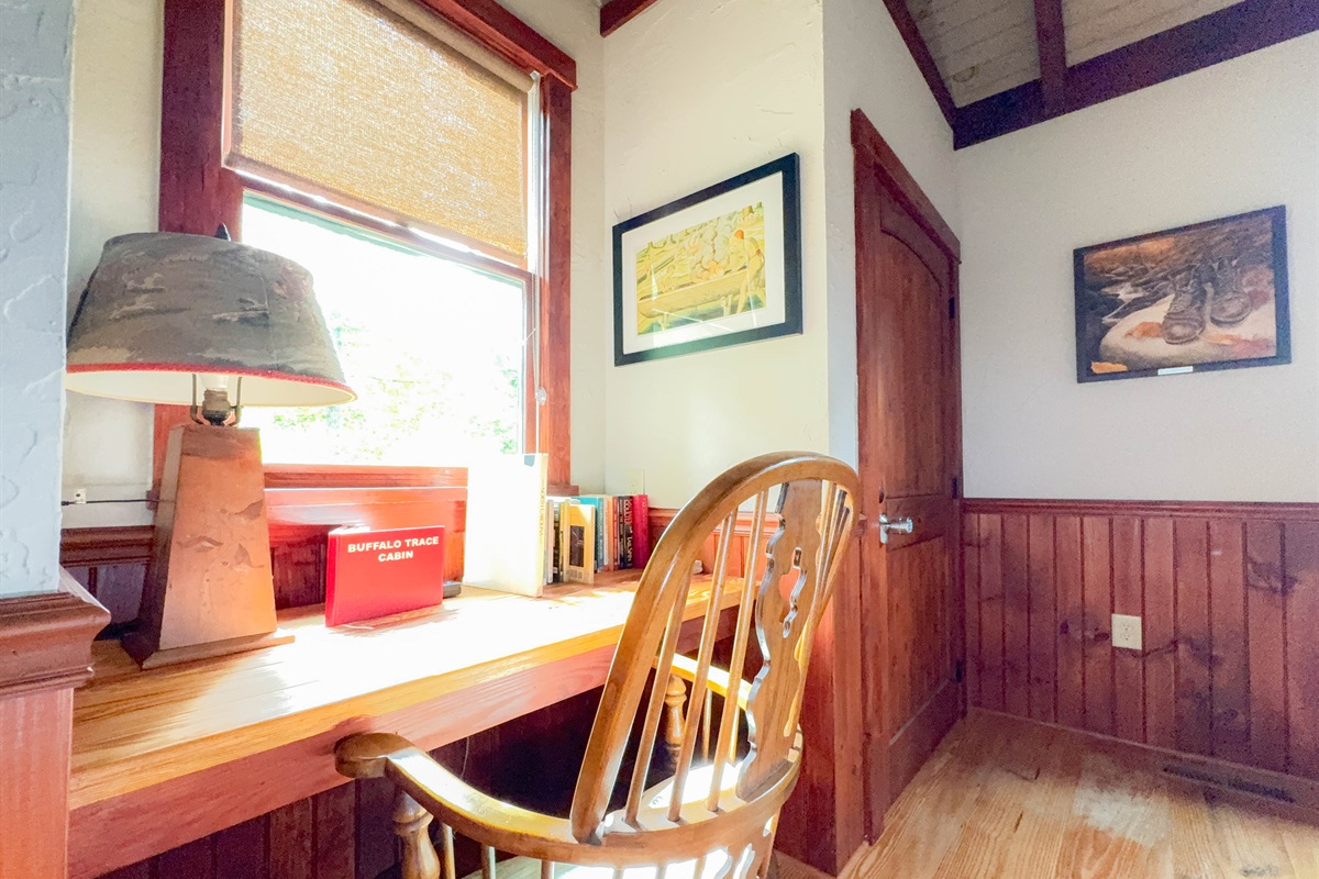 desk area just in case you need to catch up on work. 