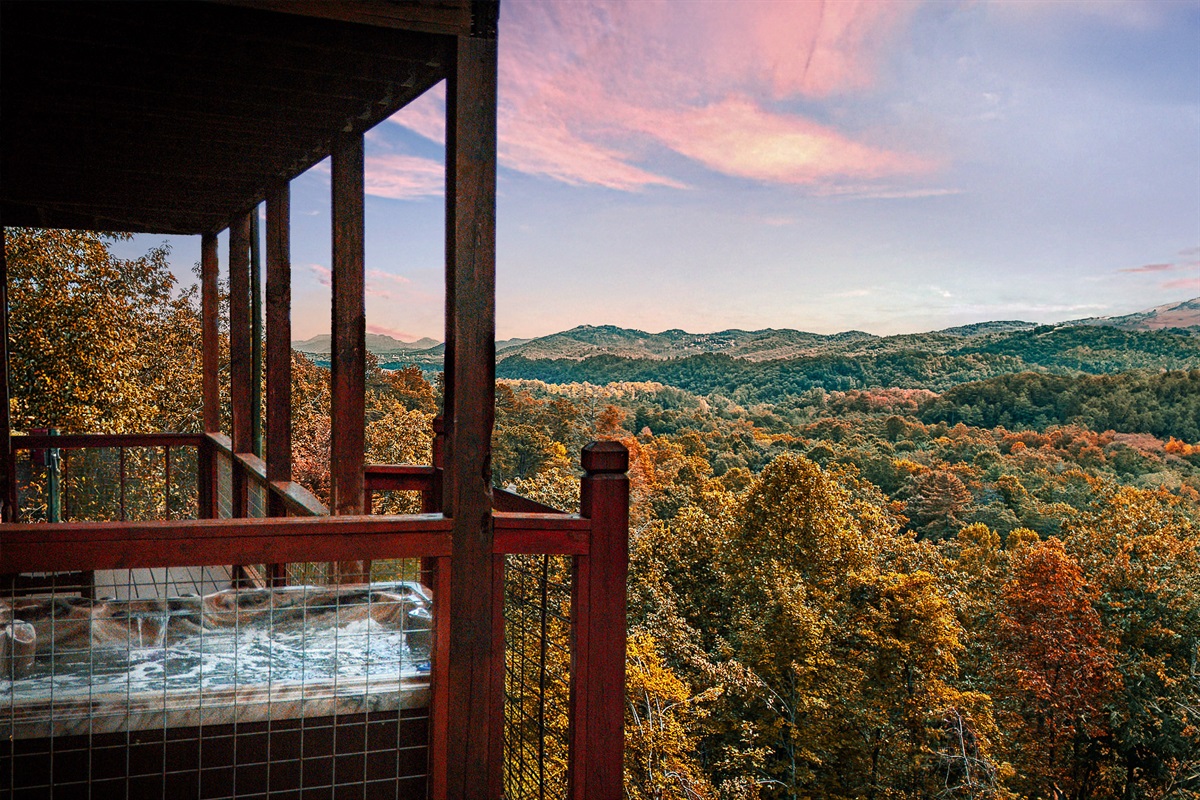 Welcome to your dream Smoky mountain escape! Enjoy luxe amenities, spacious decks and incredible hot tub views from a private and peaceful log cabin.
