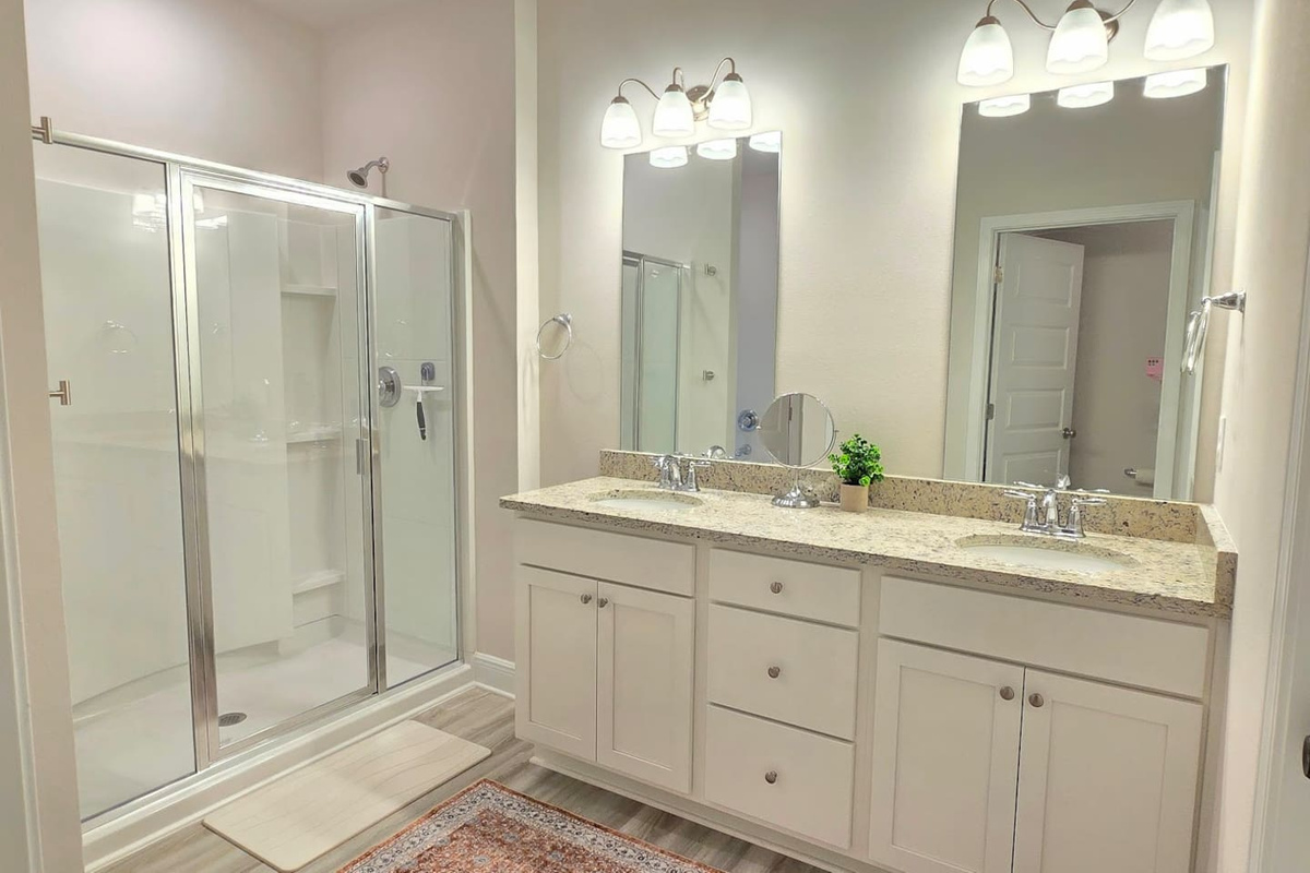 Separate Shower and Garden Tub in the Master Ensuite. 