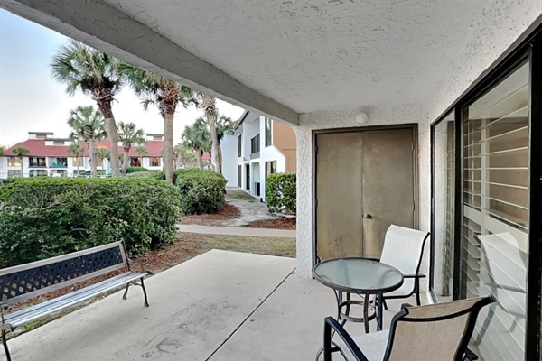 Patio right off the living area