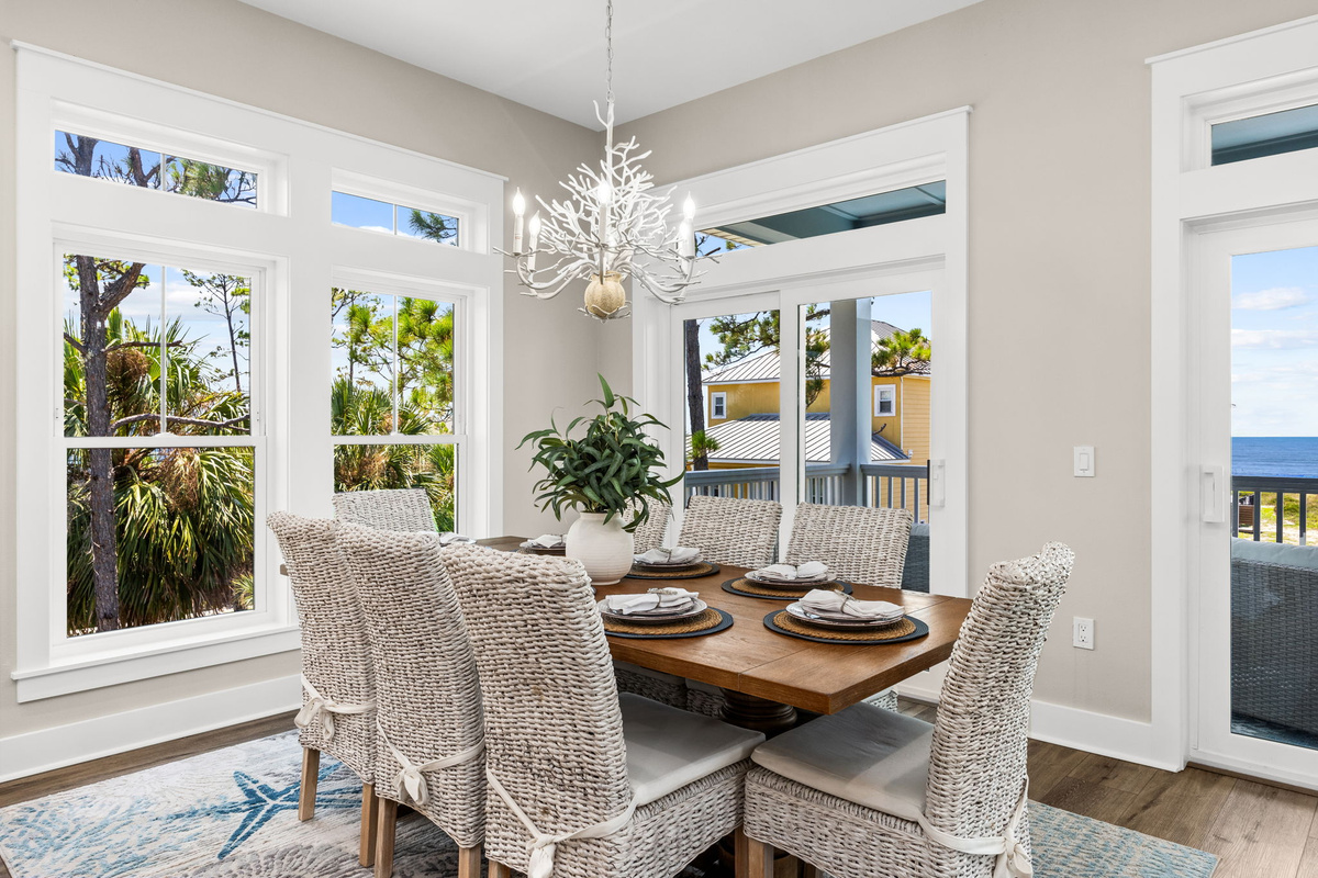 Gather around the table to share fresh seafood, family dinners, board games, and stories from another unforgettable day on the Forgotten Coast.