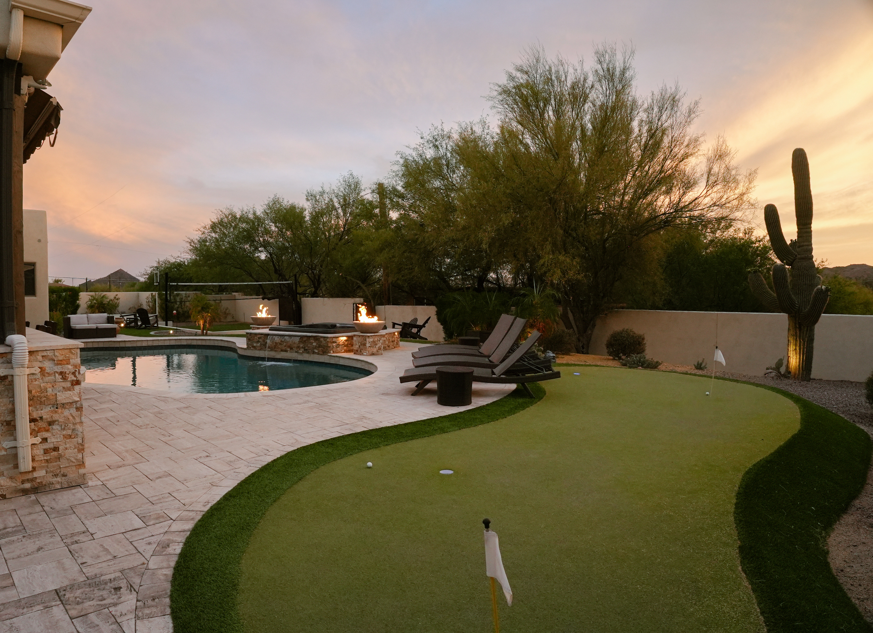 Perfect Your Game on the Luminous Night-Time Green