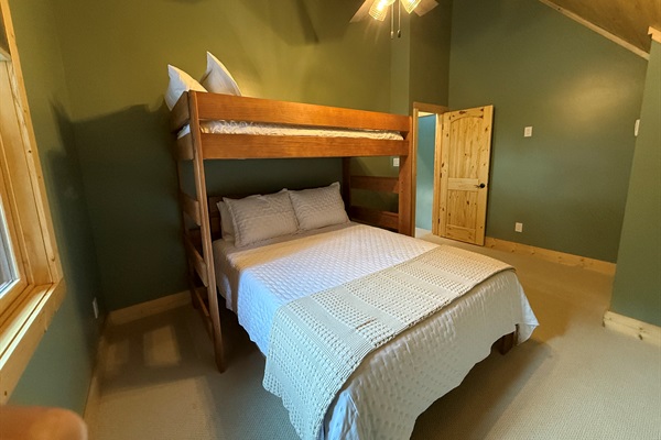 Upstairs Bedroom 1 w/ TV.