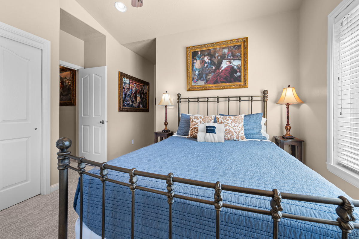 Inviting guest bedroom offering a peaceful retreat for family and friends.