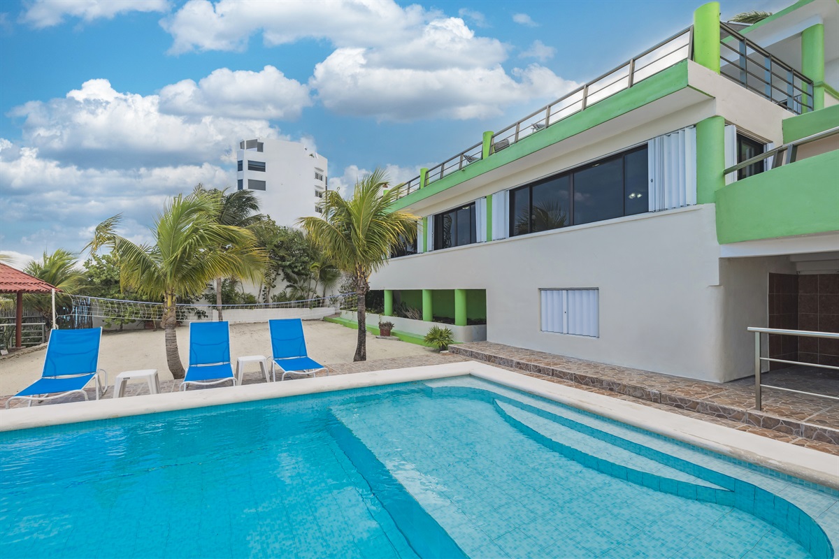 Private Backyard and Beach
