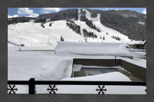 View from outside balcony.