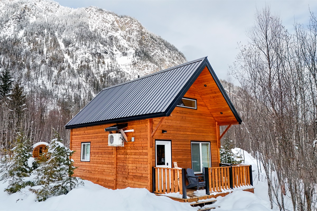 Grey Lodge with renowned Boulder Mountain in the background 