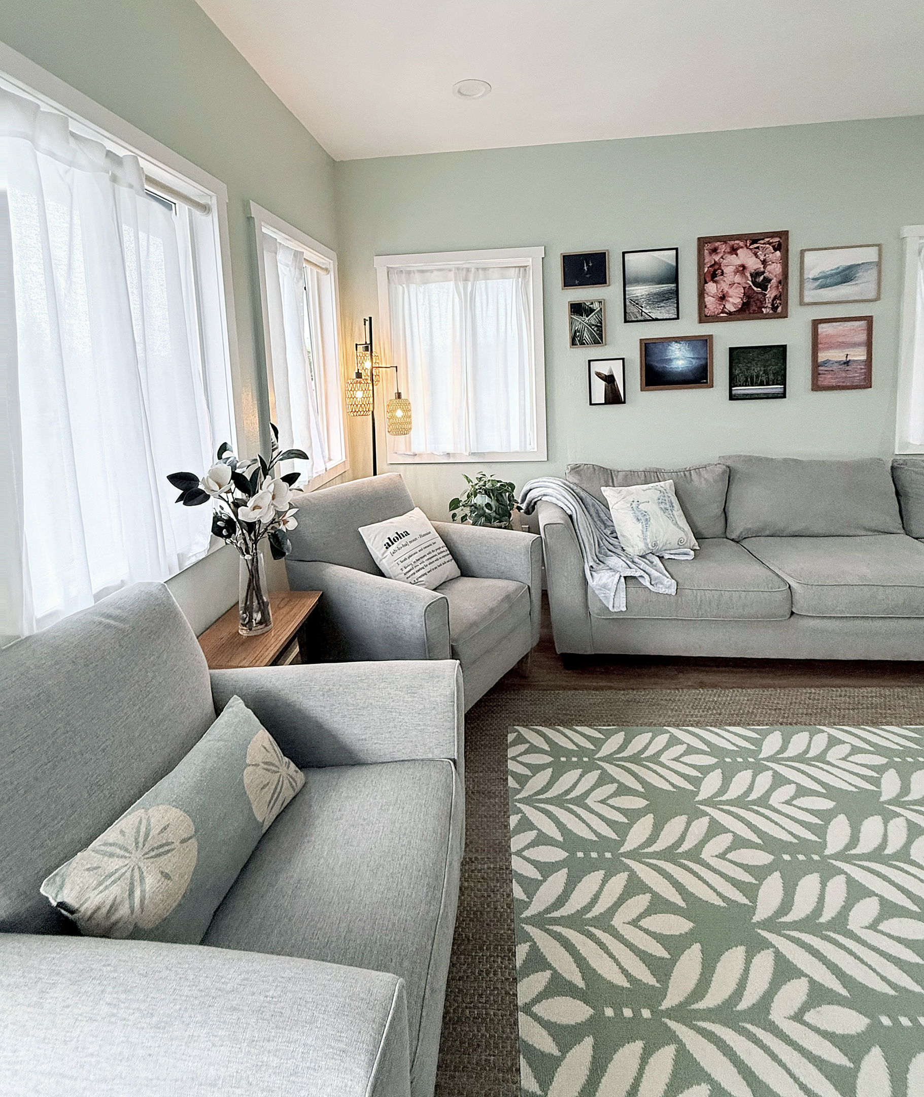 Living Room | Representative Interior. Finishes, decor, and furniture, vary by unit.