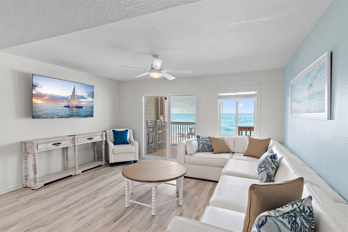 The Family Room has the best seat for a show and a view! (2nd floor)