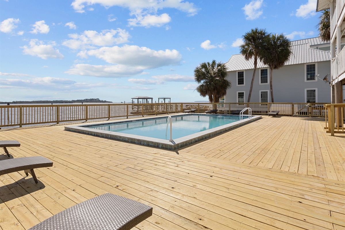 Newly Expanded Pool Deck