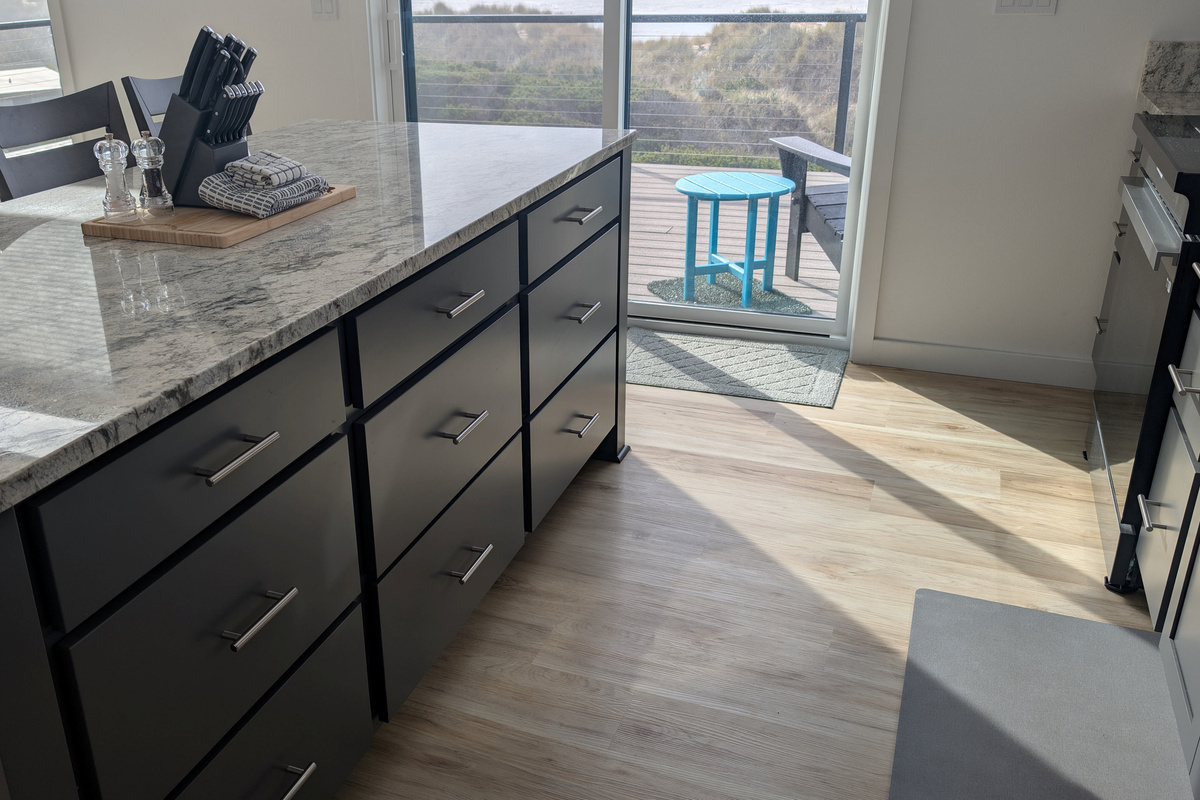 well laid out open kitchen