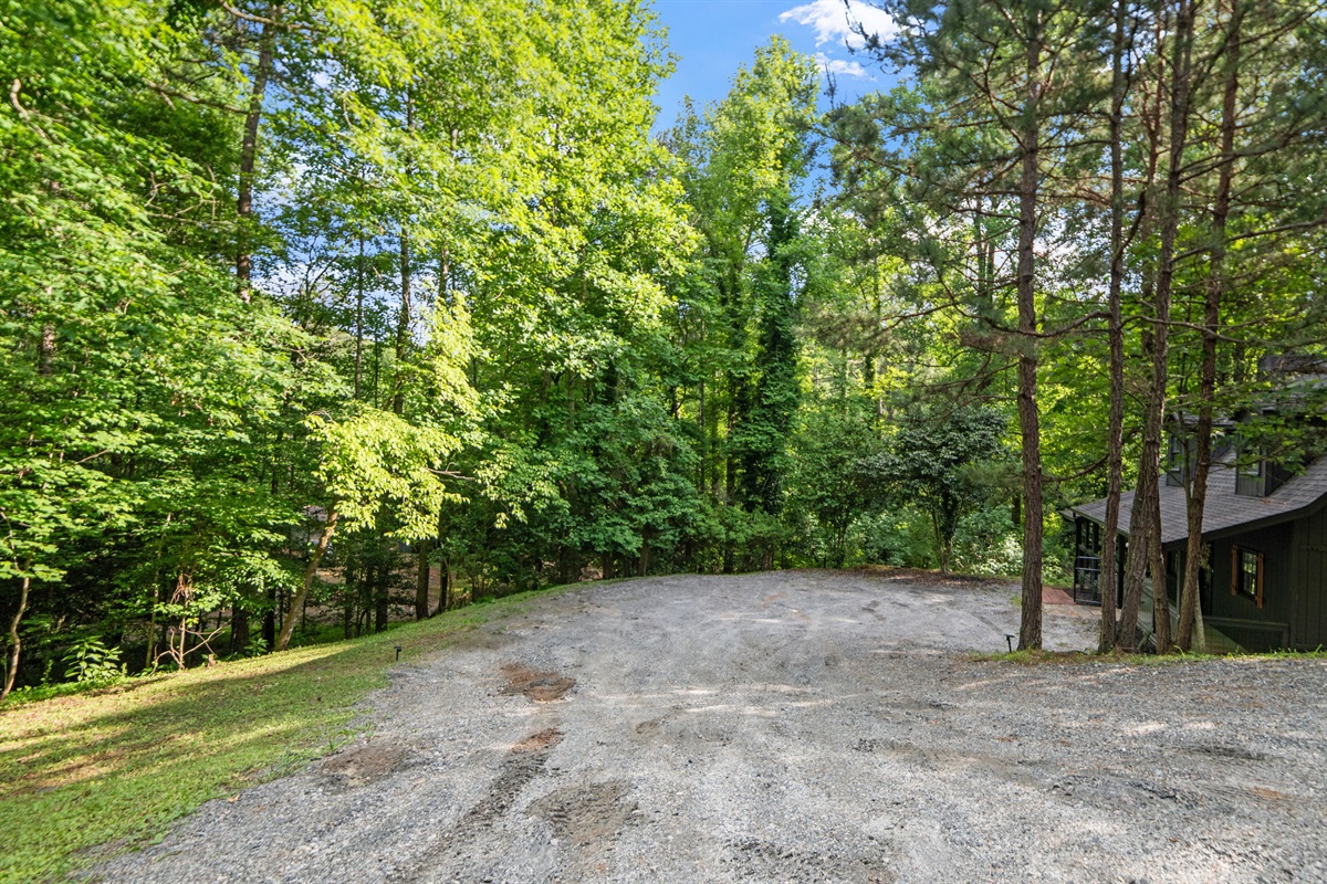 Driving entrance to the home