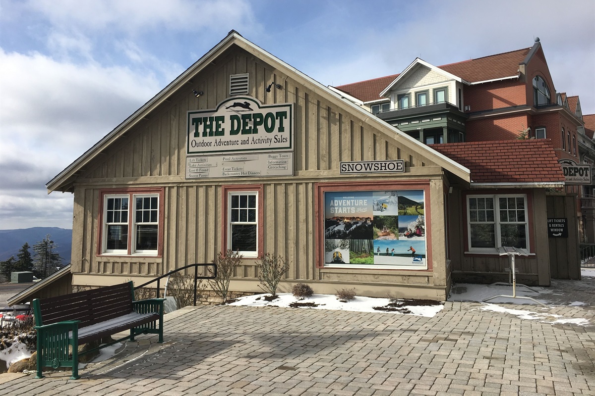 The Depot has an assortment of beer, wine and liquor.  Located in the village.