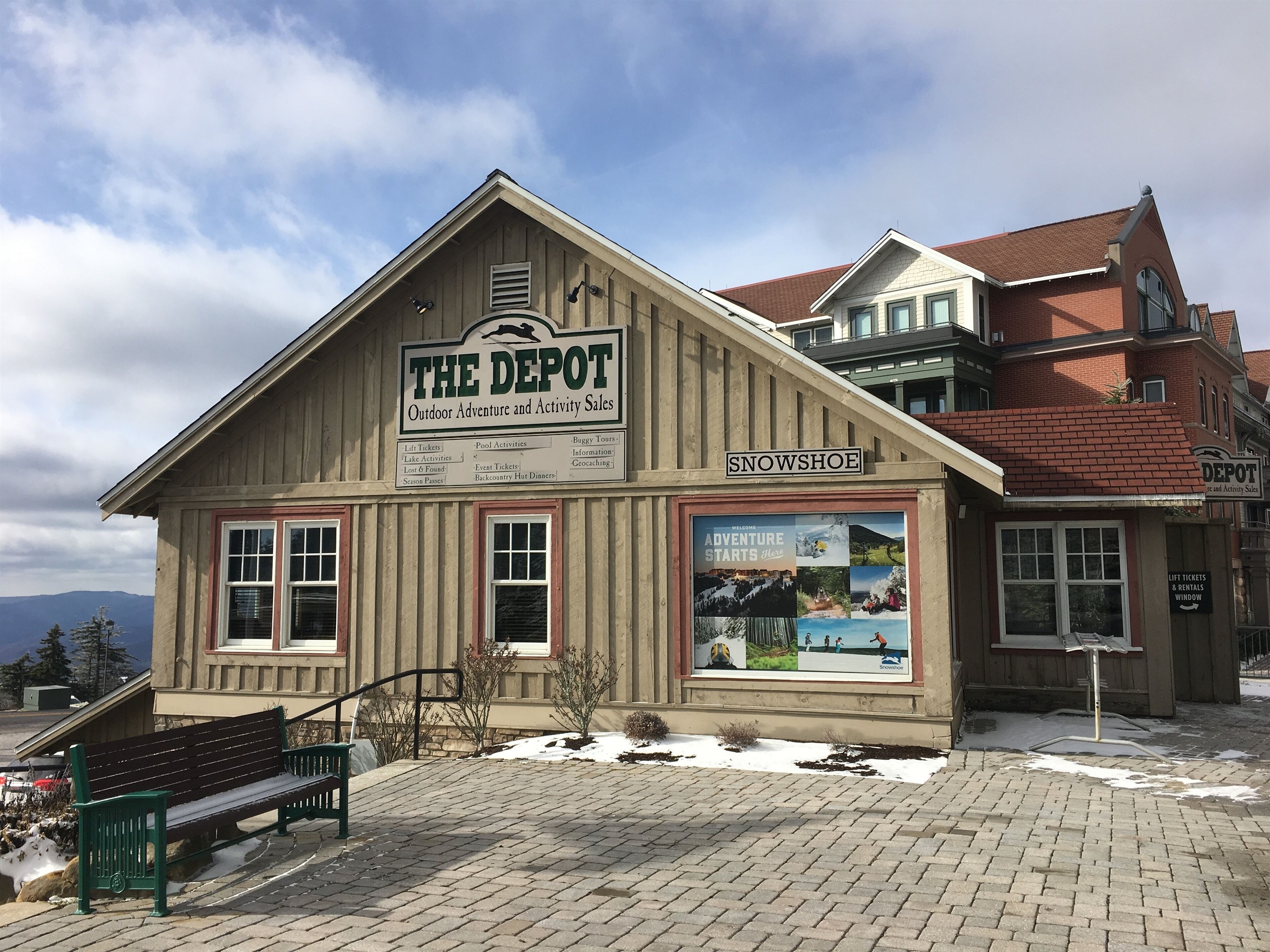 The Depot has an assortment of beer, wine and liquor.  Located in the village.