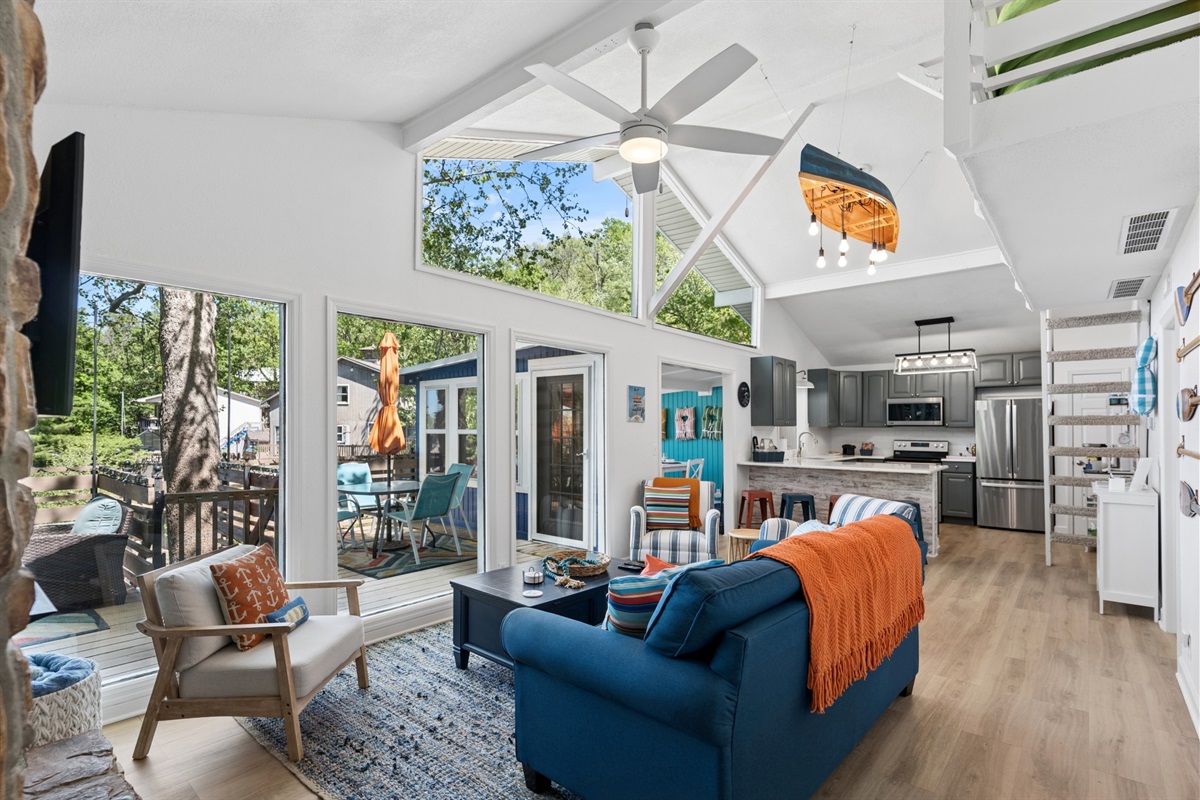 Open-concept living that keeps everyone connected.