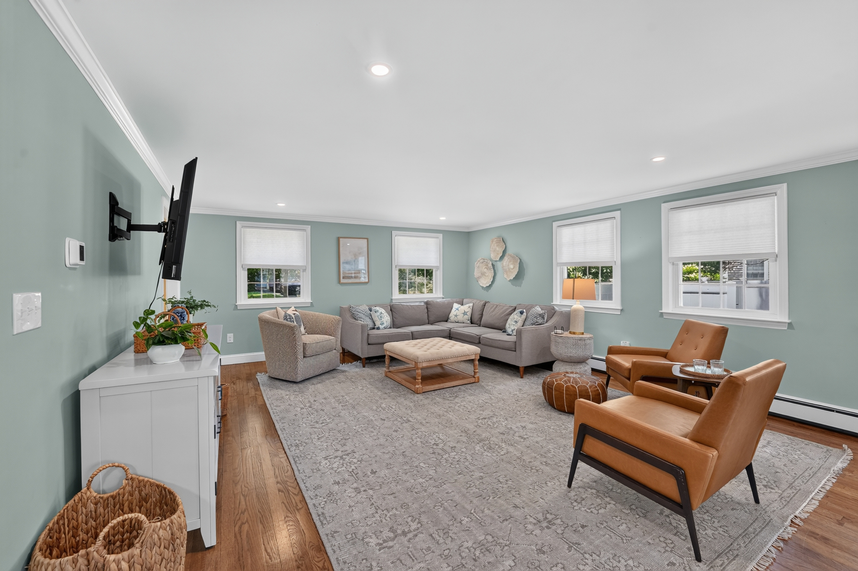 Bright, airy layout connecting the main living spaces with ease.