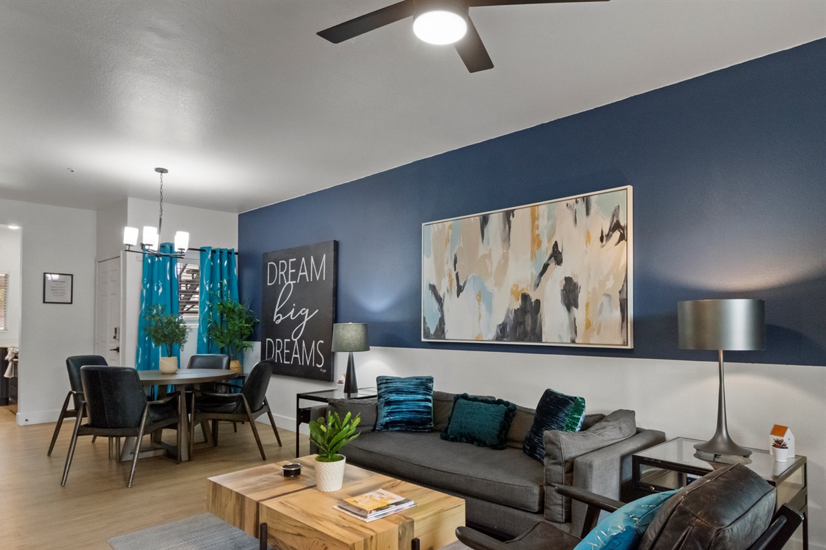 Enjoy a relaxing stay with a beautifully designed living space