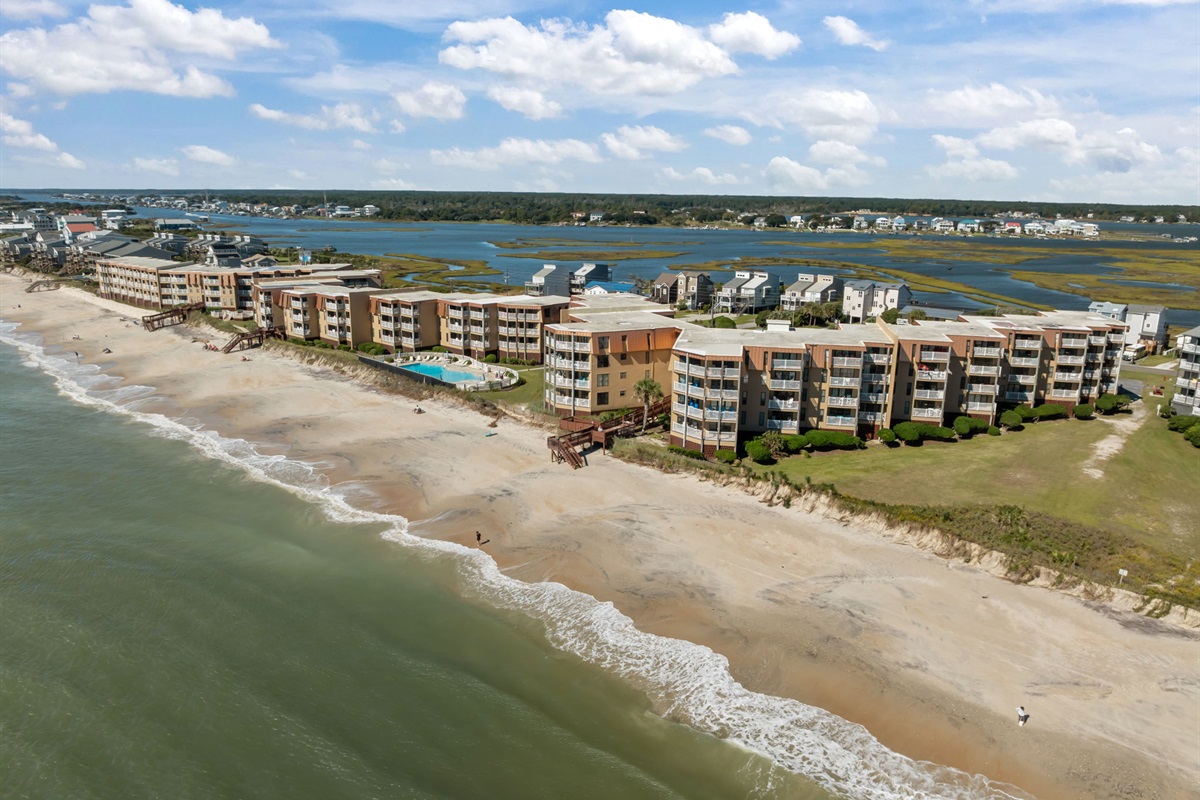 Topsail Dunes at mid-tide