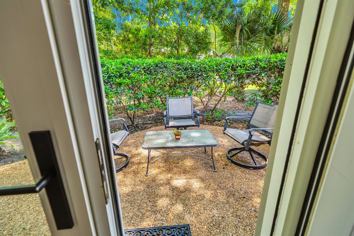 Patio off dining room