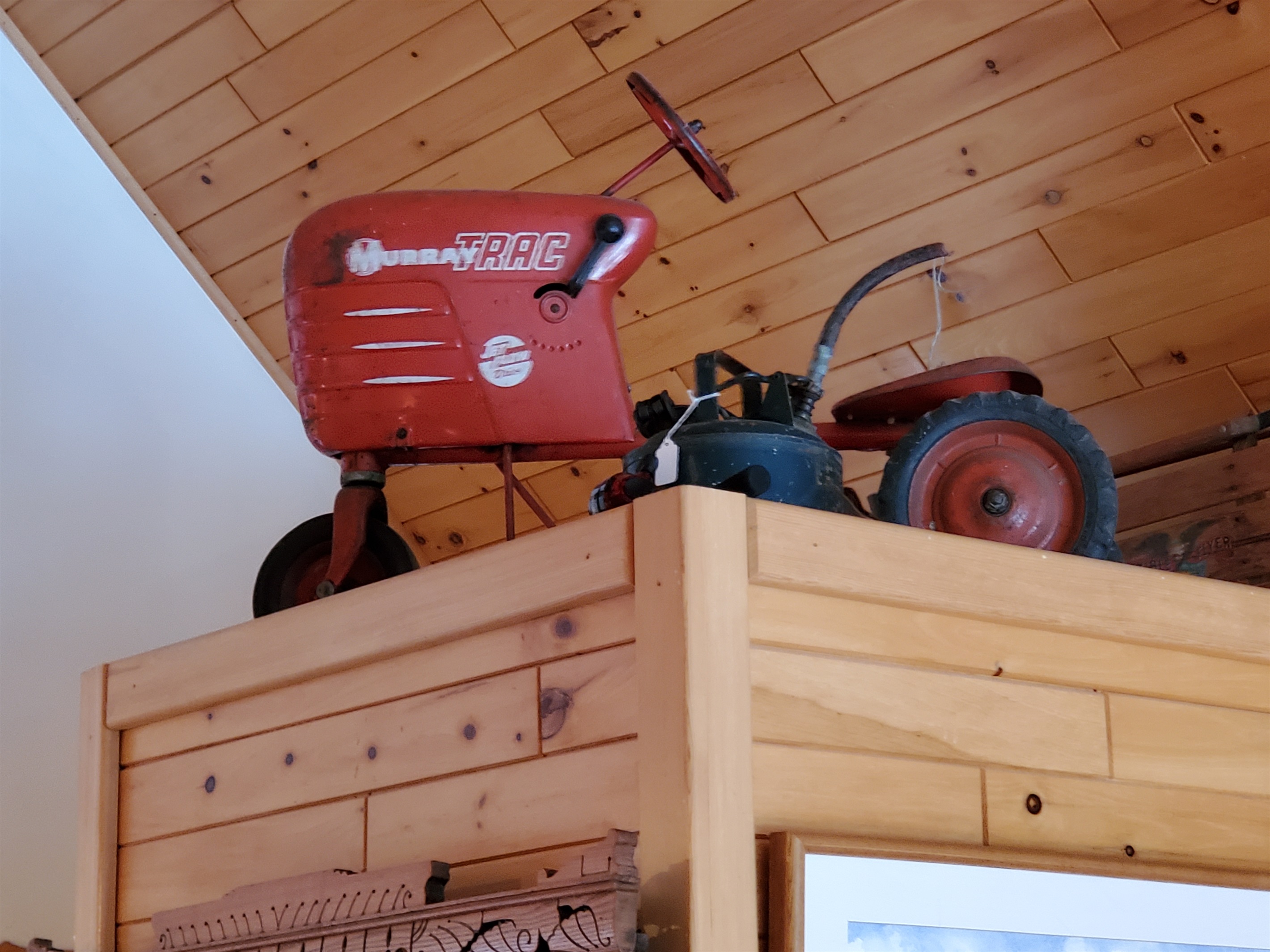 Many collectibles and decor throughout