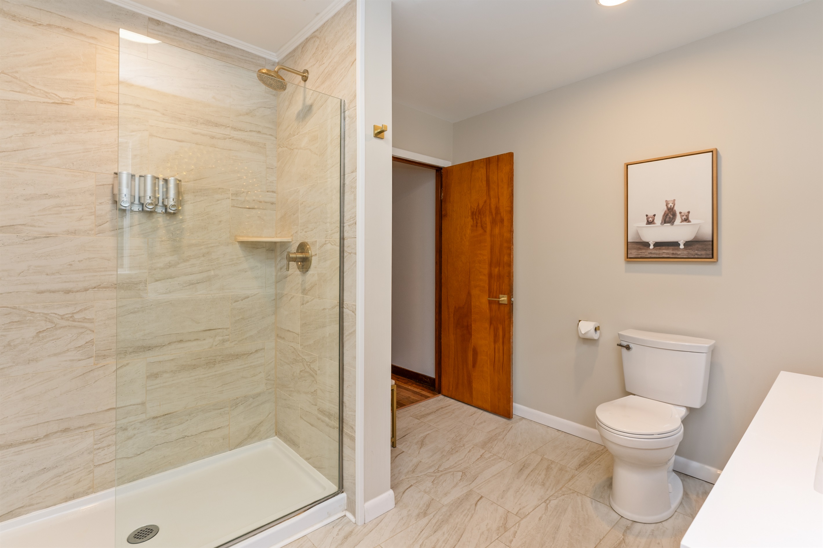 Full bathroom with walk in shower