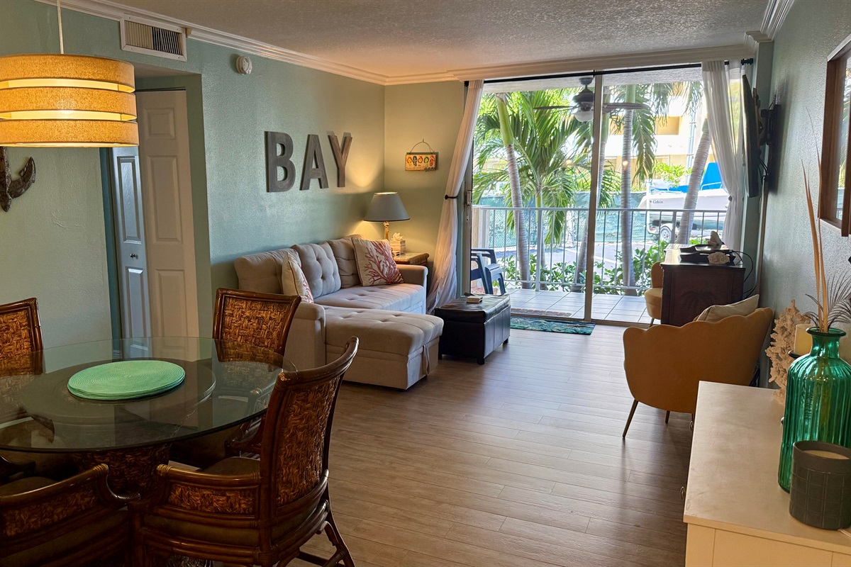 Bright, open living space