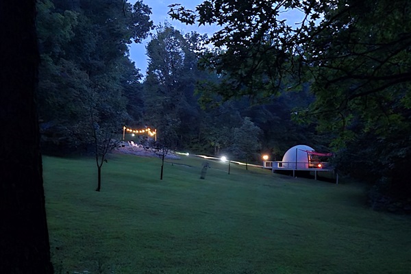 Secluded Glamping Dome on Park-like100 Acre setting rental in Milledgeville
