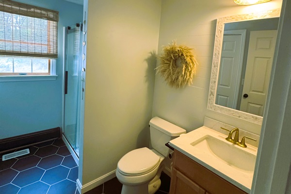 First Floor Updated "Solstace" 3/4 Bath