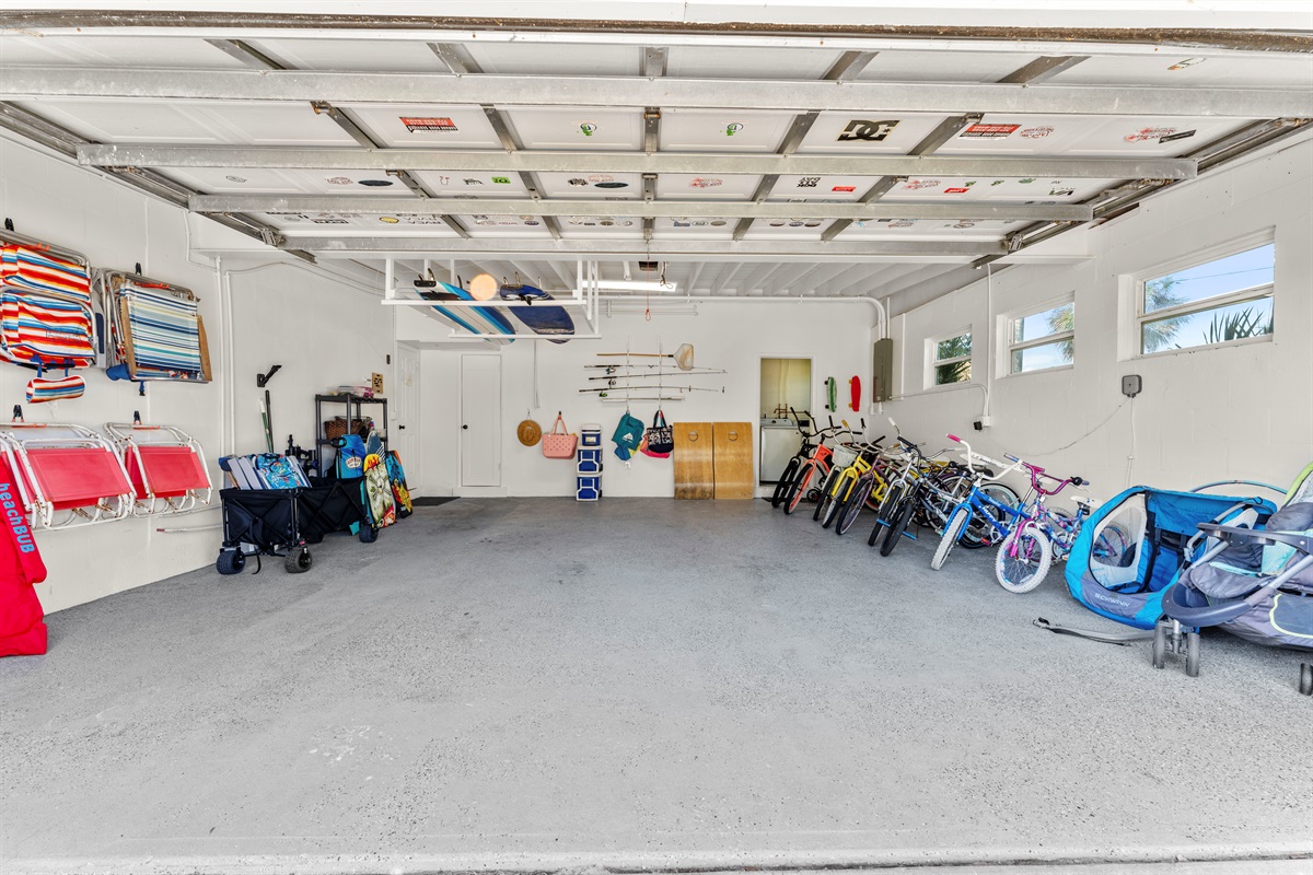 Bikes and beach gear