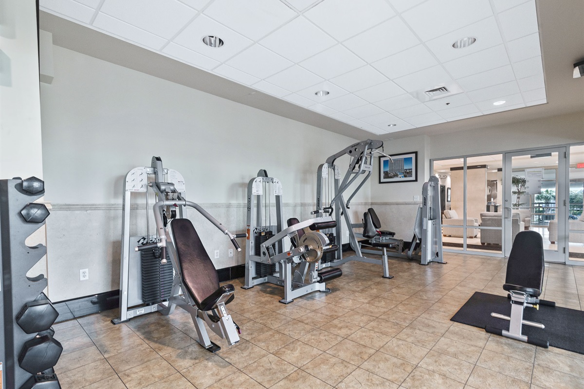 Energize your body and soothe your soul in our fitness center overlooking the ocean.  Achieve your fitness goals while enjoying the beauty of the coast.