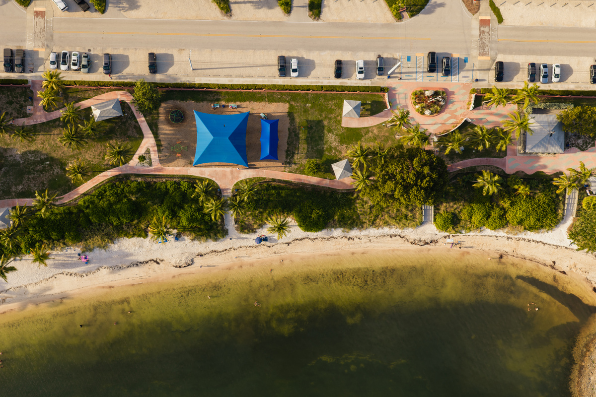 Two blocks from Sombrero beach.