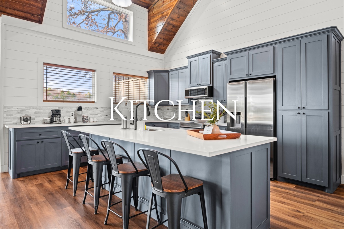 Gathering around the oversized kitchen island is effortless here, whether you&rsquo;re prepping meals, sharing snacks, or chatting over coffee.