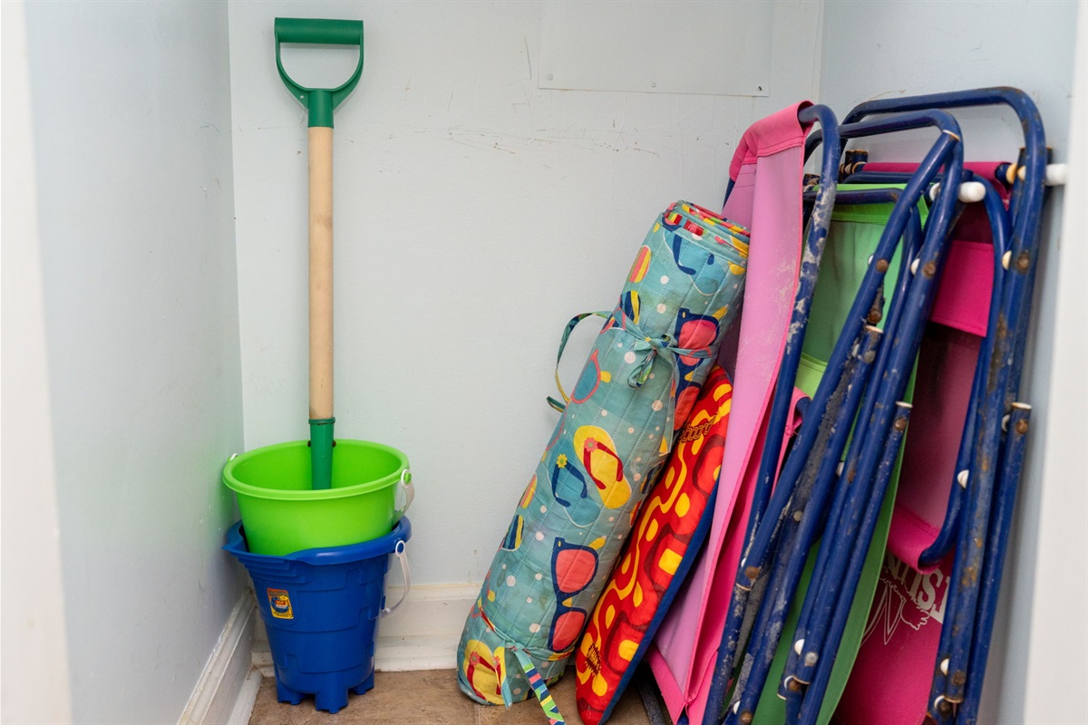 Beach essentials provided