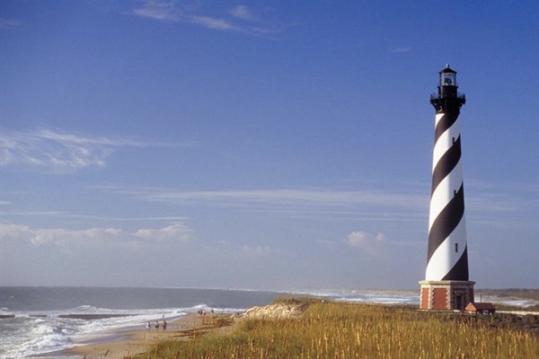 The word famous Hatteras Lighthouse just a 25 min drive away.