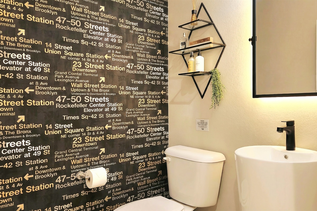 Powder room located on the main floor. 