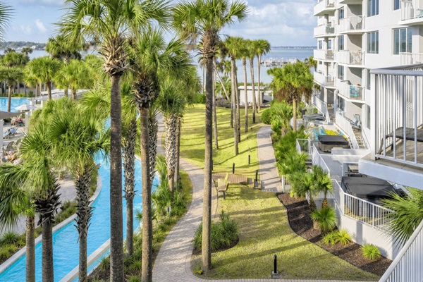 Balcony view to the right